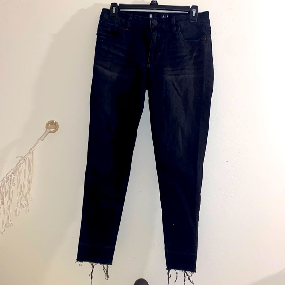 Kut from the Kloth black distressed jeans